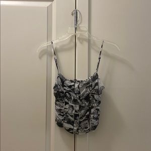 Zara pop art crop top